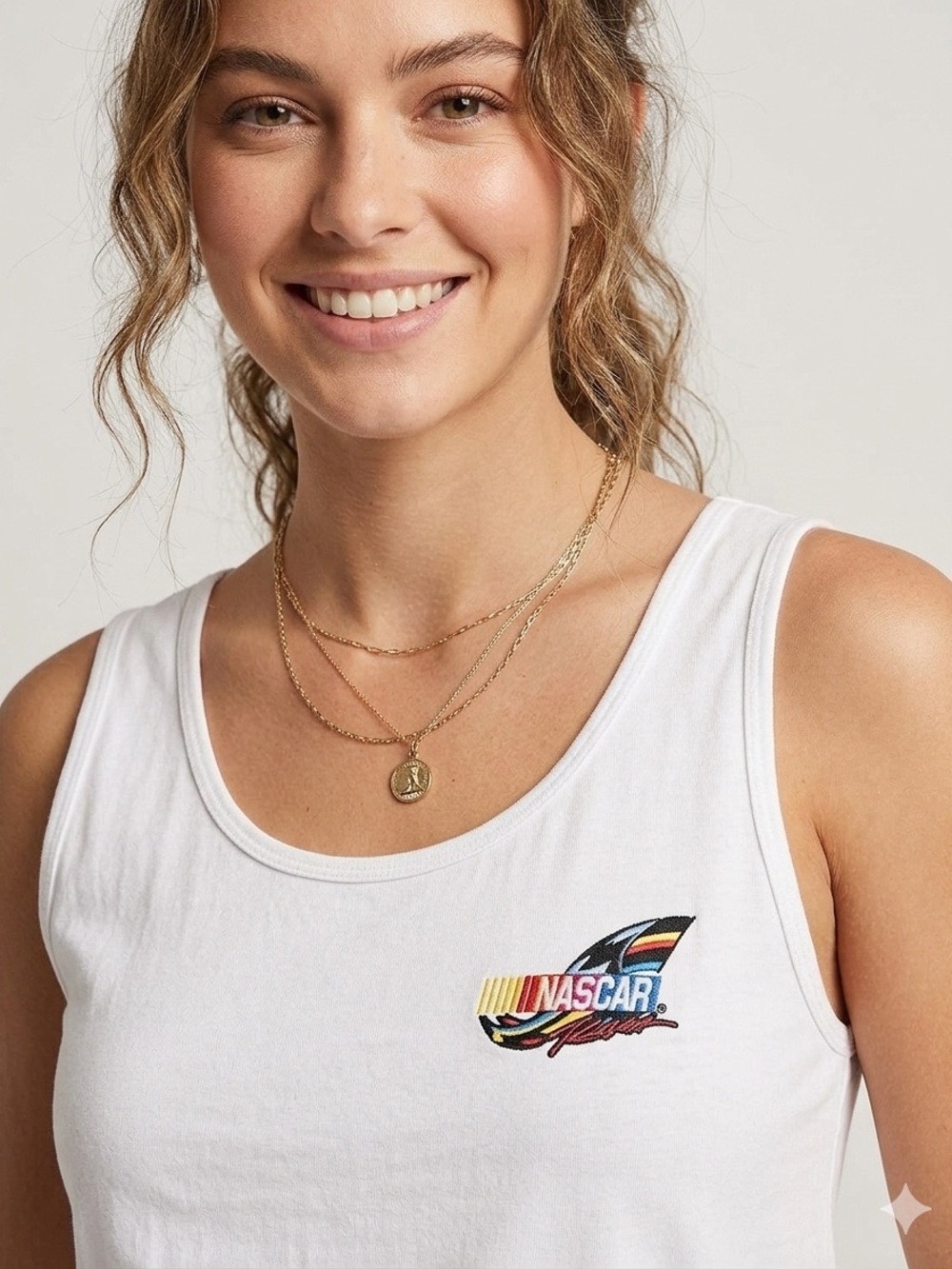 NASCAR Racing Woman’s Tank. VINTAGE.